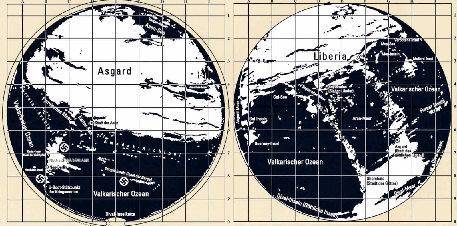 Hollow Earth Maps