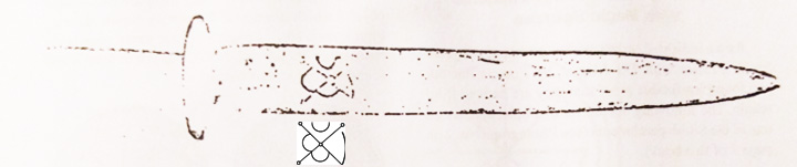 Mars dagger — Seal of Mars on blade