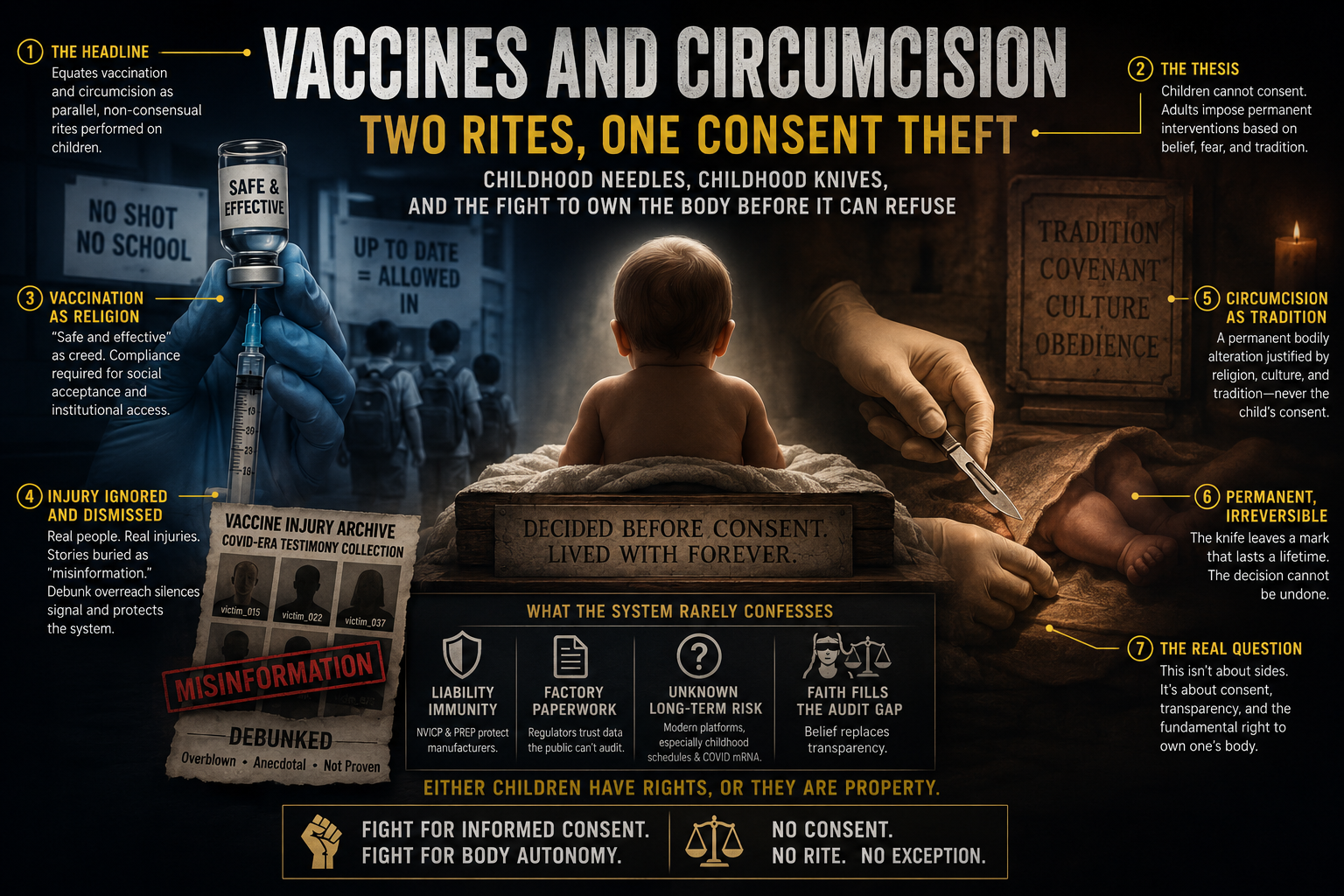 Vaccines and circumcision — two rites, one consent theft