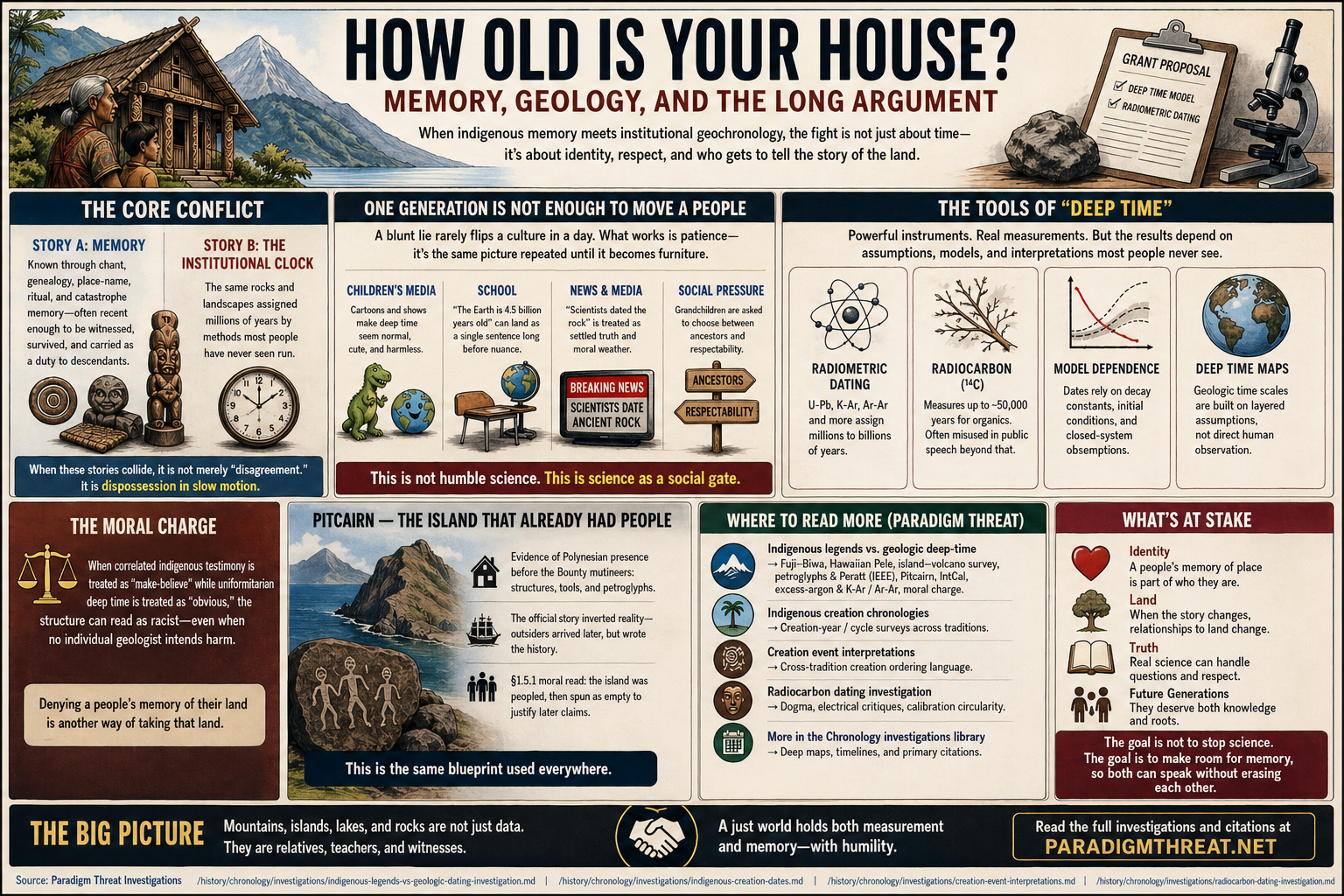 How old is your house? — memory, geology, and the long argument (lead figure)