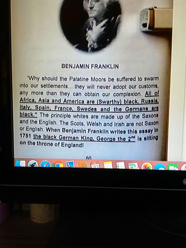 Book page under investigation — page 60, “Palatine Moors,” George II gloss