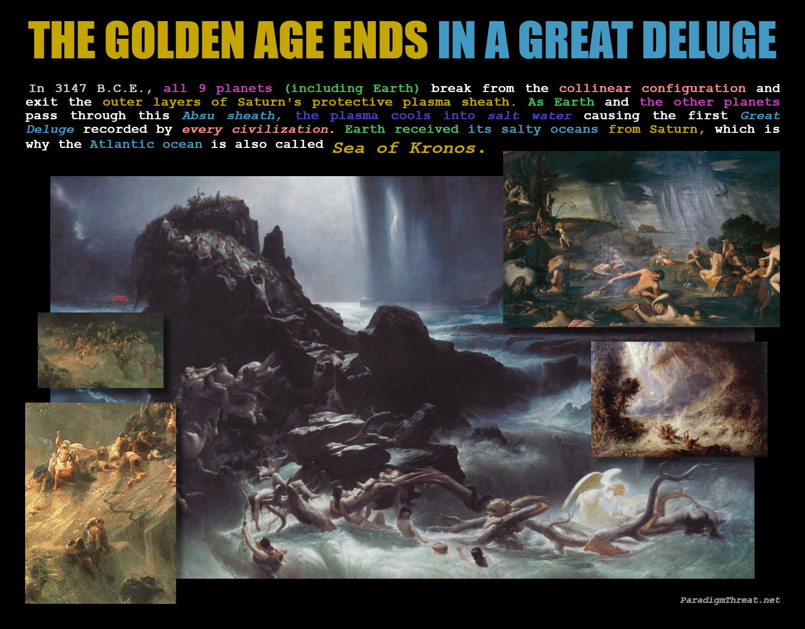 The Golden Age ends in a Great Deluge