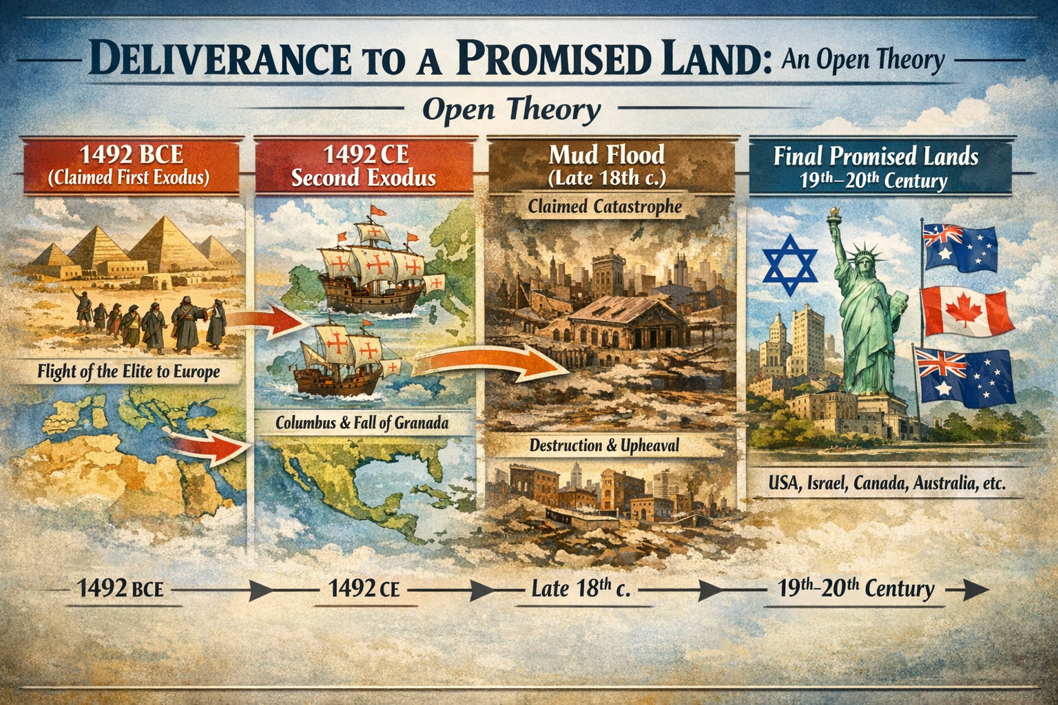 Promised land — harbor monument and demographic geometry
