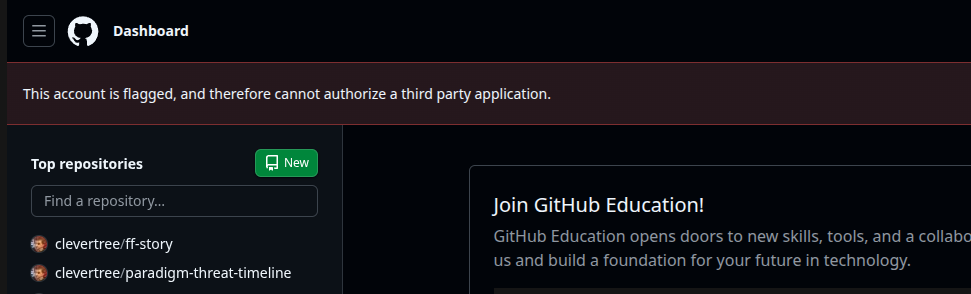 GitHub Actions / workflow failure (continued)