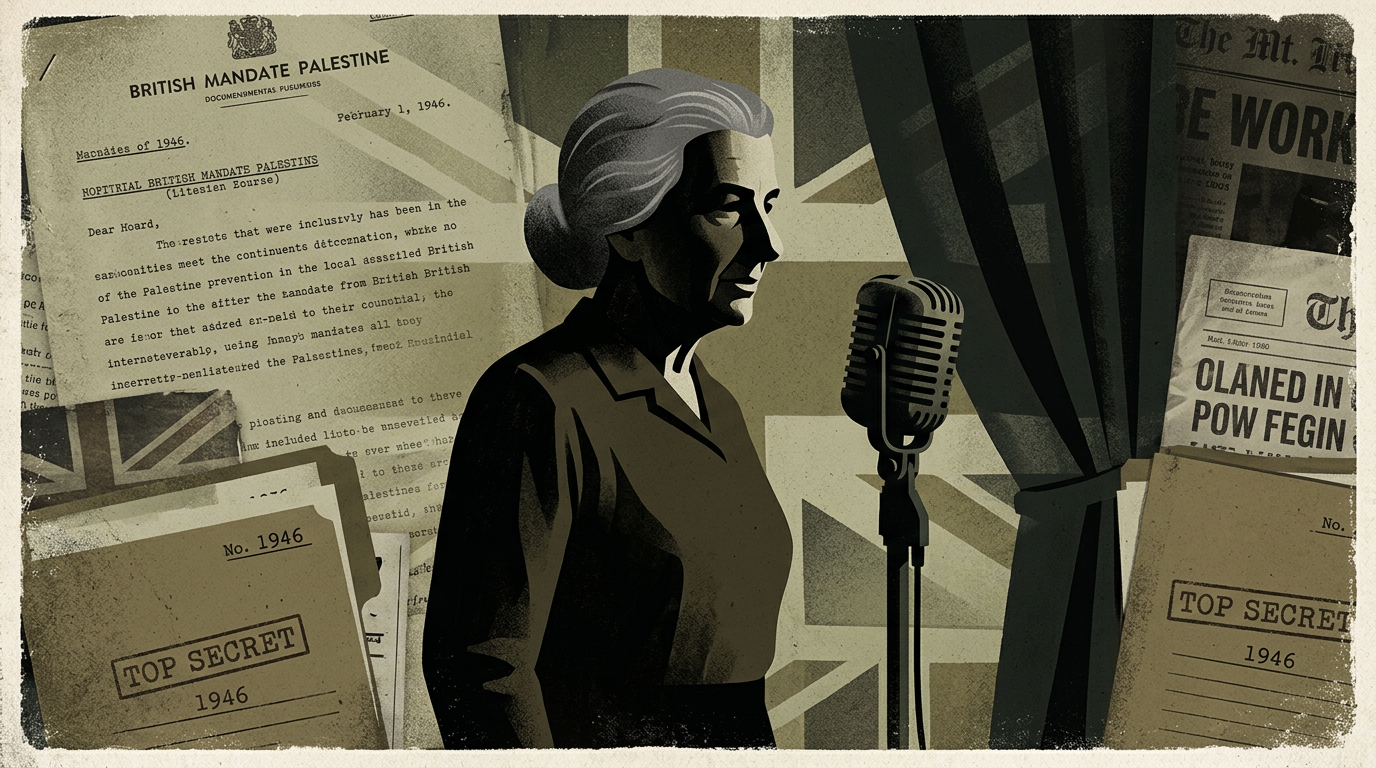 Golda Meir investigation: British mandate, Operation Agatha, and Israel’s creation