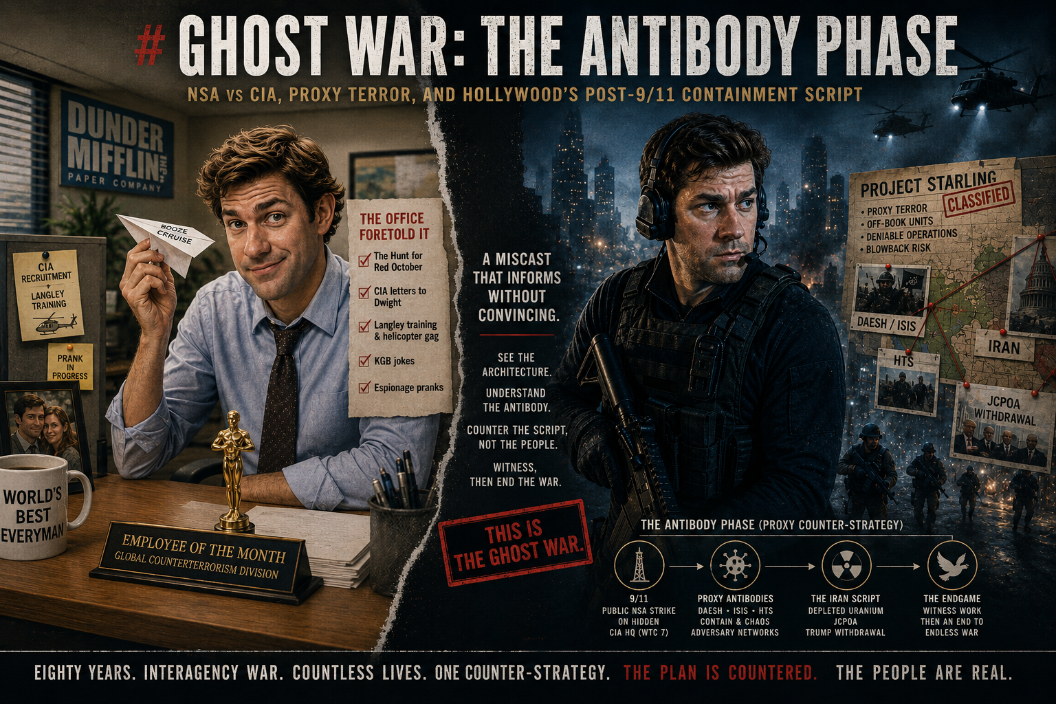 Ghost War: The Antibody Phase — NSA vs CIA, proxy terror, and Hollywood containment