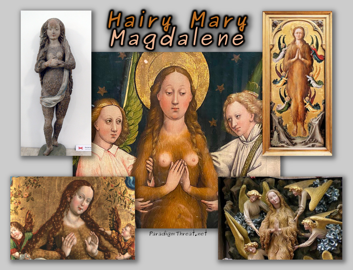 Hairy Mary Magdalene – painting from Body and Soul exhibit